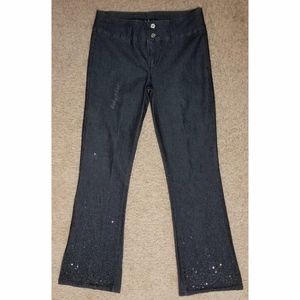 Womens Baby Phat Bootcut Jeans Sz 13 Embelishments